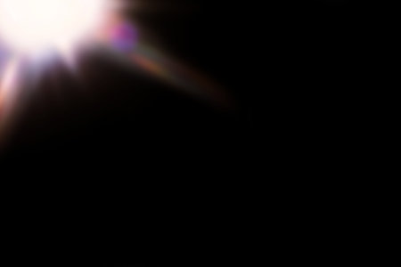 A SUN FLARE LIGHT OVERLAY