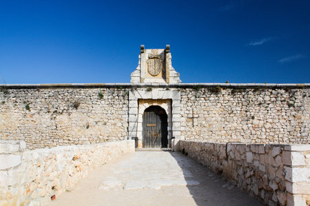 landscapes of old villages in the interior of the iberian peninsulaの写真素材
