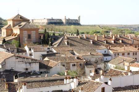 View of the town of Alhambra, Granada, Spainの写真素材