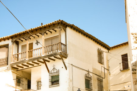 Typical houses in the old town of Cordoba, Spain.の写真素材