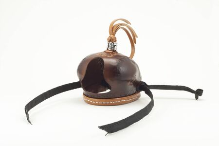 falconry, leather hoodの写真素材