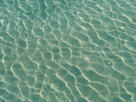 Abstract background, detail of the water in a swimming poolの写真素材