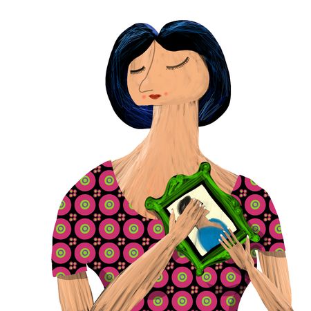 woman embraces a man photographyの写真素材