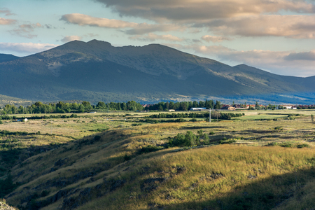 The mountain popularly called Dead Woman in Segovia is located in the Guadarrama National Parkの写真素材