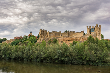 The Castle of Valencia de Don Juan is a historical building, a peninsular reference of Gothic-military architecture. (Provincian de Leon, Spain)のeditorial素材