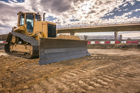 Construction of a road in Spain