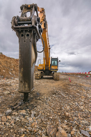 Heavy machinery for the construction