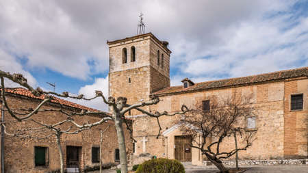 Church of Santa MarÃ­a Magdalena in Lastras de CuÃ©llar (Segovia)のeditorial素材