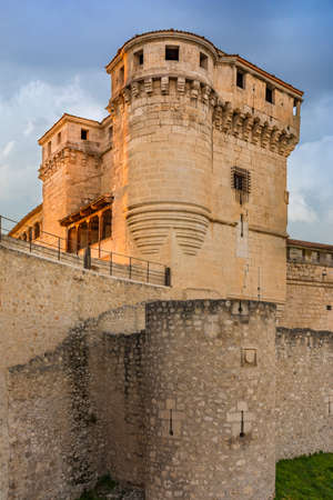 The CuÃ©llar castle, in Mudejar style, a beautiful place to visit (Segovia, Spain)のeditorial素材
