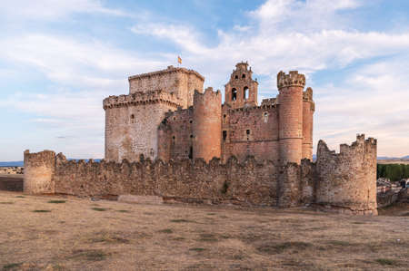 The famous castle of Turegano in the province of Segovia (Spain)のeditorial素材