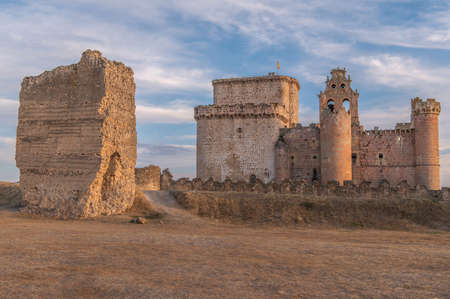 The famous castle of Turegano in the province of Segovia (Spain)のeditorial素材
