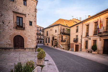 The medieval town of Sepulveda in the province of Segovia, one of the most beautiful towns in Spainのeditorial素材