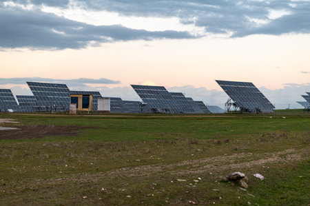 Photovoltaic panel station in the interior of Spain