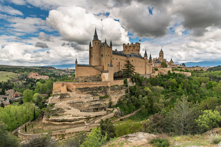 The famous Alcazar of Segovia in Spain