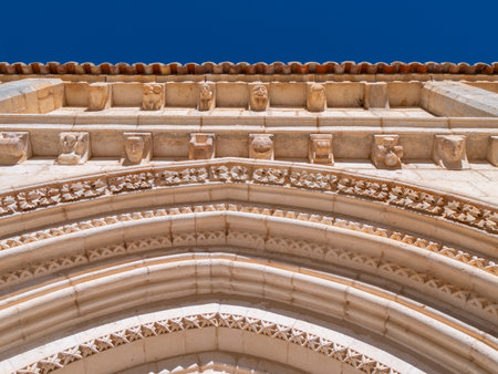 The Lobol River Canyon Natural Park in Soria, Spainの写真素材