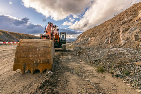 Heavy machinery for constructionの写真素材