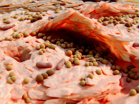 Staphylococcus aureus bacteria populate the cracked skin of neurodermitis patients and aggravate the...