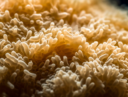 The intestinal flora and humans have a mutualistic relationship. The human body contains about 100 trillion microbes in the intestinal tract, a number 10 times greater than the total number of human cells in the body.の素材