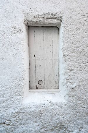 A close up of a dirty doorの写真素材