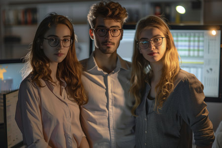 data office workers. Young professionalsの素材