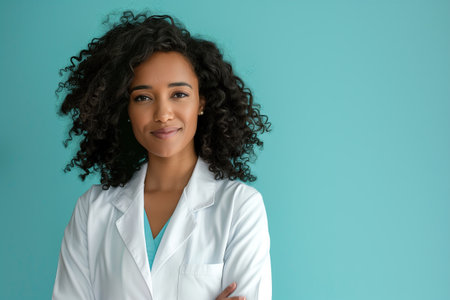 Professional in Medicine: Portrait of a Female Doctorの素材