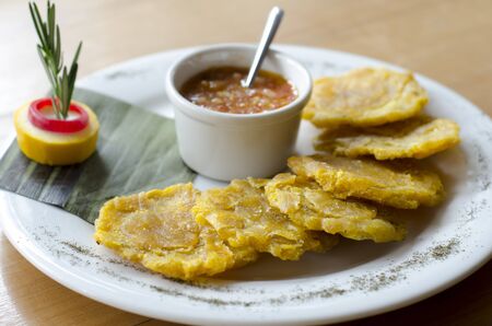 patacon with stewの写真素材