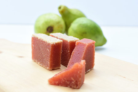 Ripe guava candy, traditional delicacy from Colombia