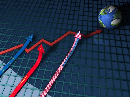 economy and euroの写真素材