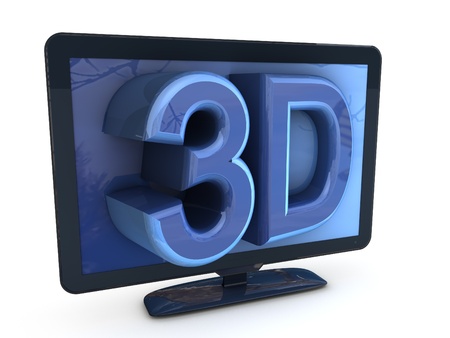 3d televisionの写真素材