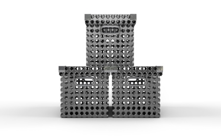 three boxesの写真素材