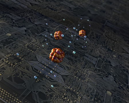 atoms and electronicの写真素材