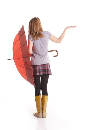 woman and umbrellaの写真素材