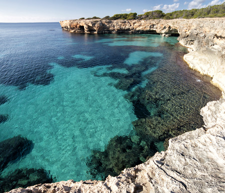 Sun and coast landscapeの写真素材