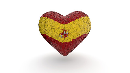 illustration of the concept of the Spanish flagの写真素材