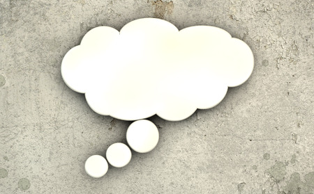 concept idea or thought as a cloudの写真素材
