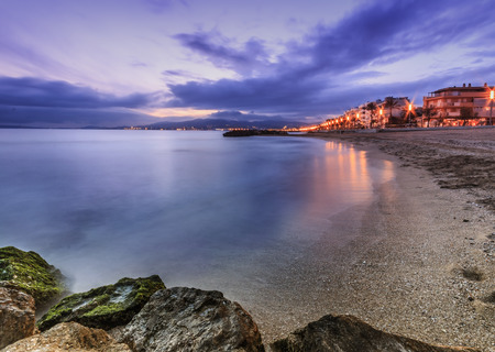 Landscape of the beach in Mallorca in Spainの写真素材