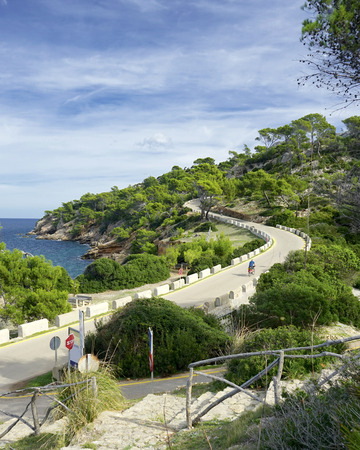 la victoria beach in majorca, spainの写真素材