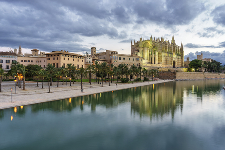 Majorca cathedral in Balearic Islandsの写真素材