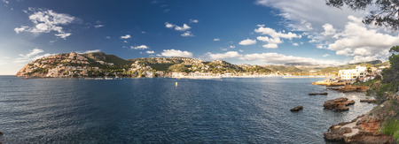Sun and santa ponsa coast landscapeの写真素材