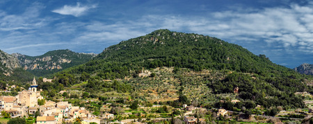 Town of valldemossa in mallorca, balearic islands の写真素材