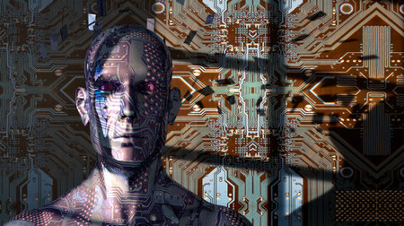 3d illustration of the artificial intelligence concept