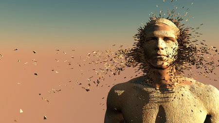 3d illustration of the concept of thought, psychology and ideas