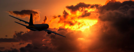 3d illustration of  passenger plane