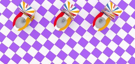 3d illustration of porcelain toiletの写真素材