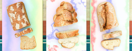 3d illustration, concept food, bread
