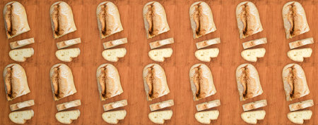3d illustration, concept food, bread