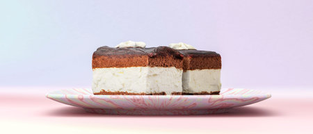 3d illustration, concept food, cakes for dessert