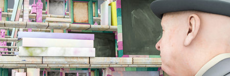 3d illustration, shelf with various items