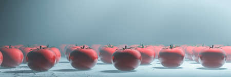 3d illustration, healthy eating concept, tomatoの写真素材