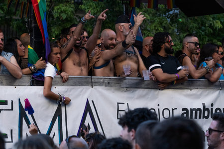Seville, Spain, June 25, 2022: GAY PRIDE DAY IN SEVILLE.